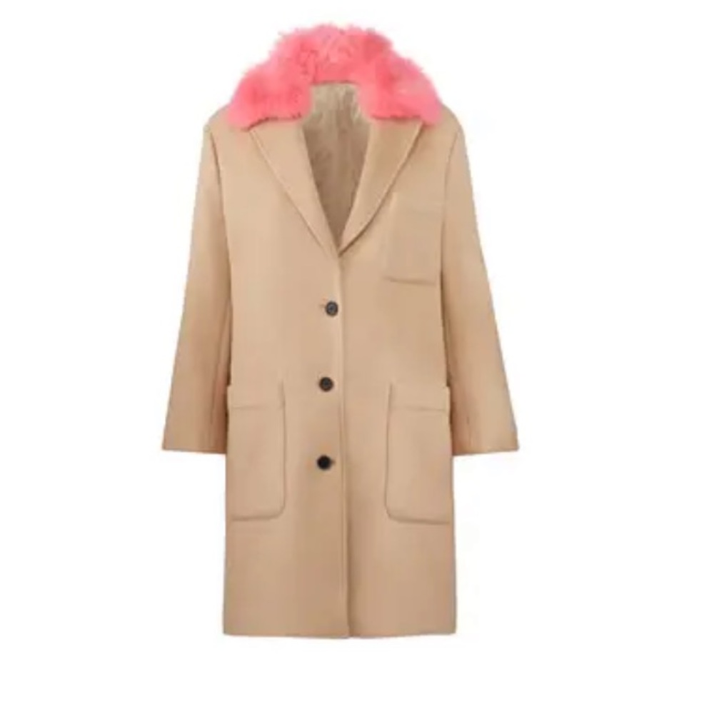 Rebecca Minkoff Beige Allegra Coat Size L